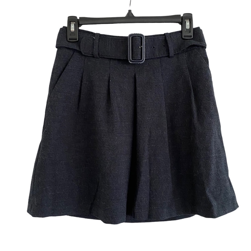 The Limited Dark Gray (Grey) Belted Skirt Size 0